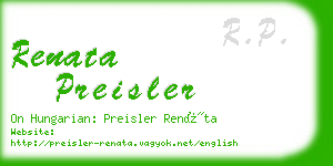 renata preisler business card